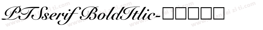 PTSserif BoldItlic字体转换
